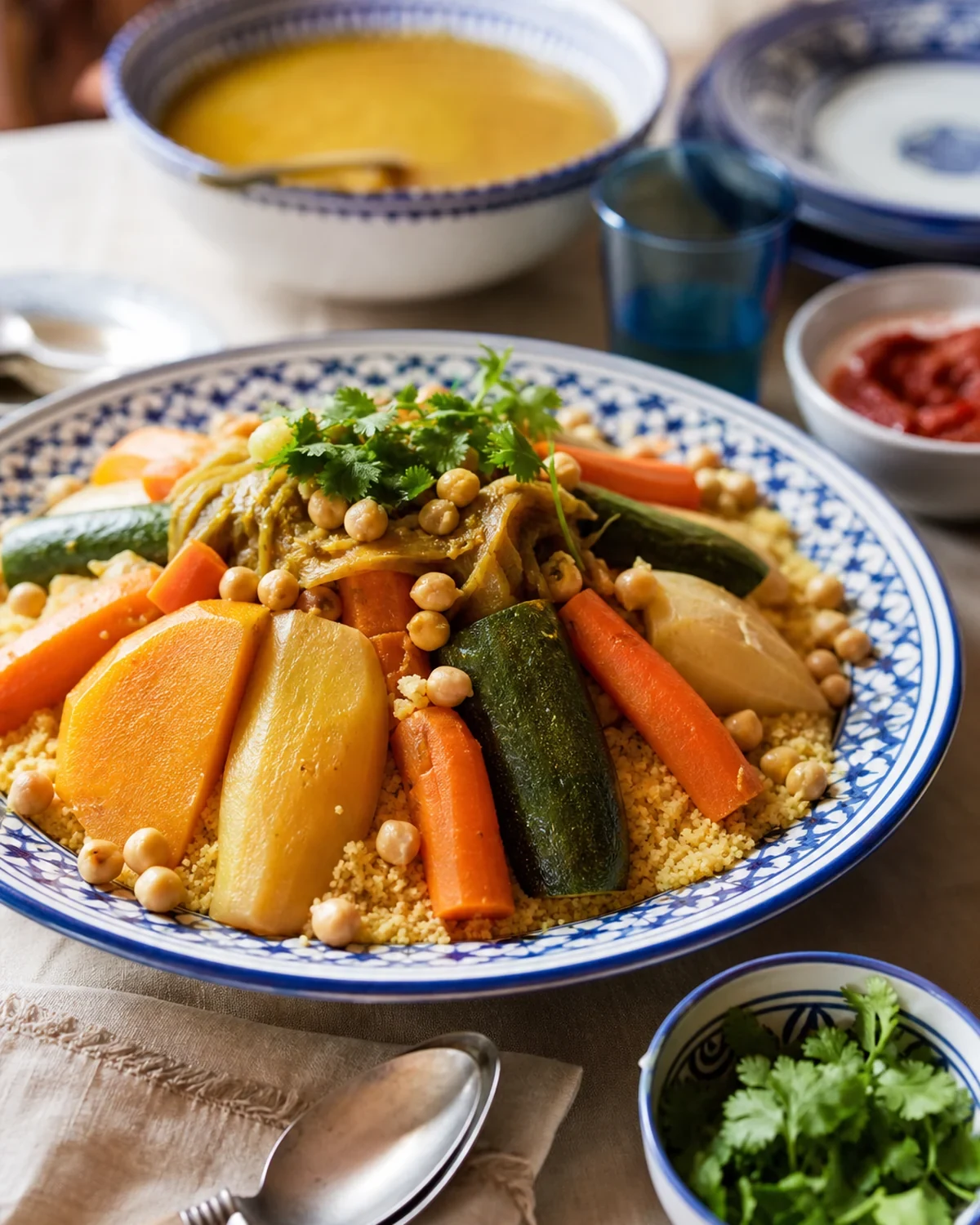 Couscous marocain prêt à servir