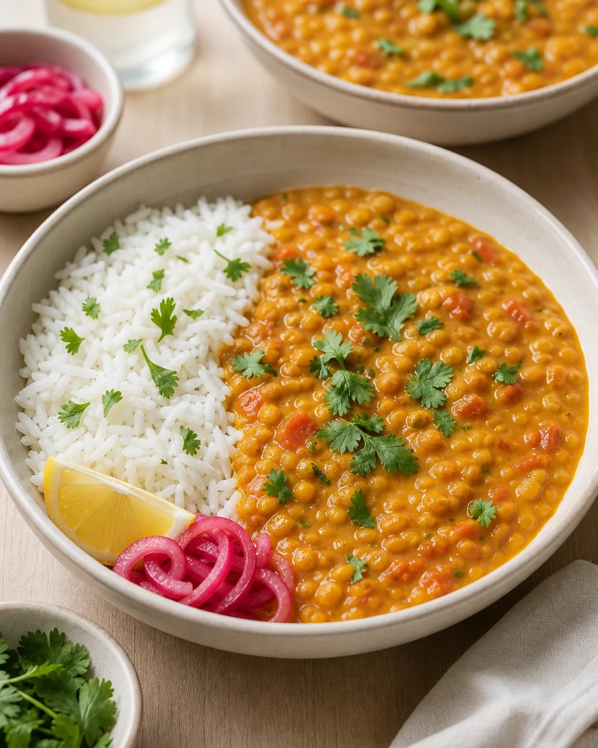 Dahl lentilles corail prêt à servir
