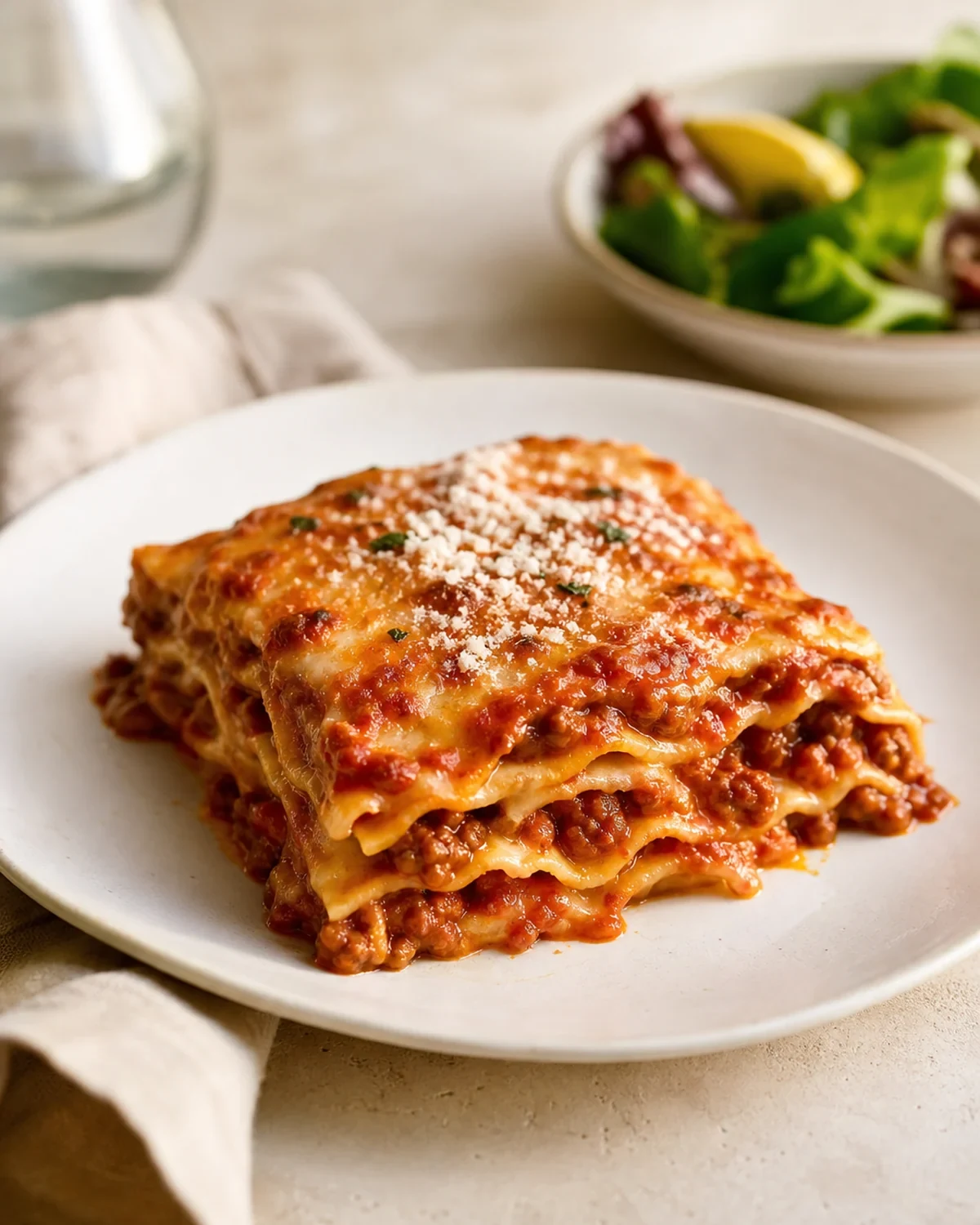 Lasagnes bolognaise prêt à servir