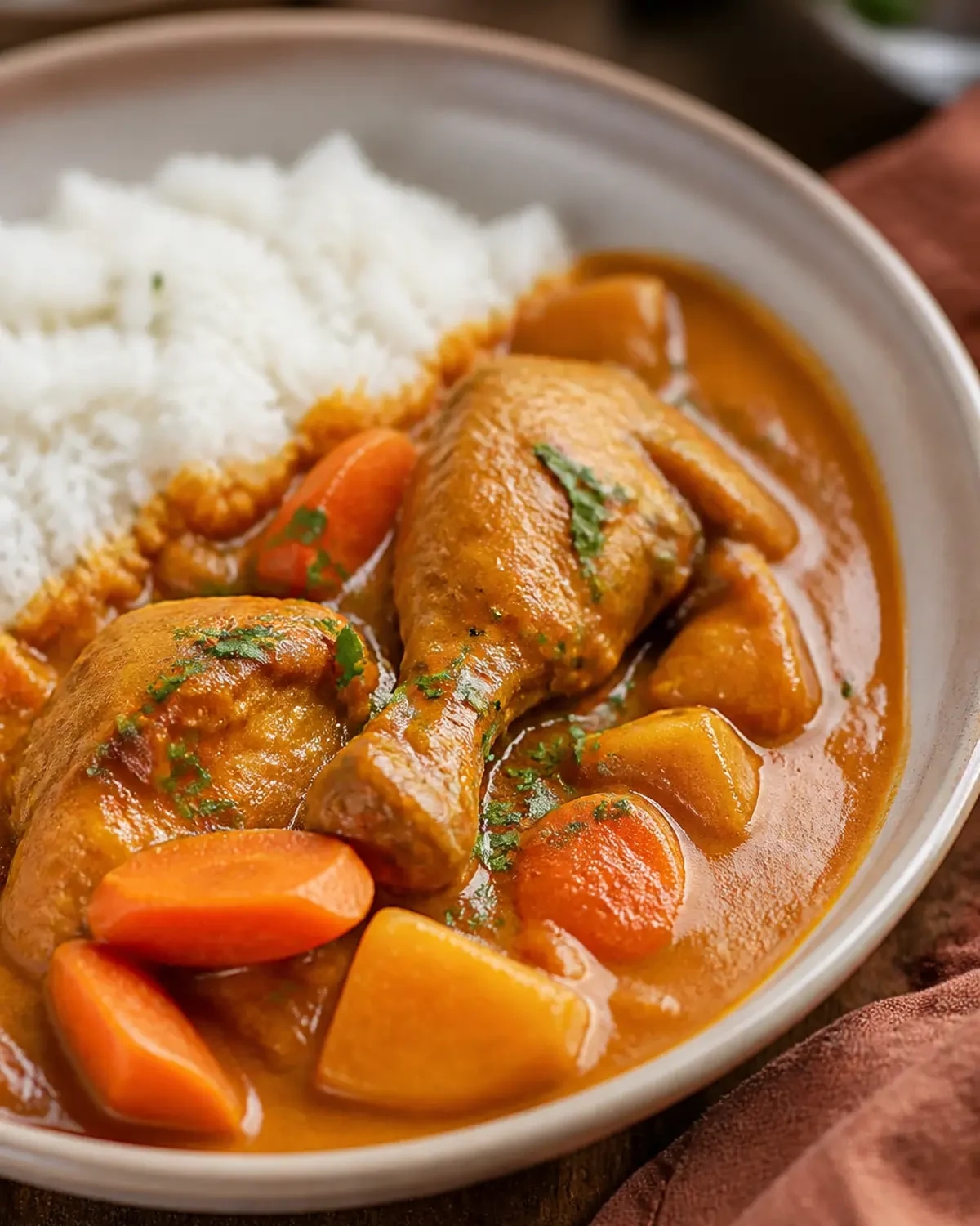 Mafe poulet prêt à servir